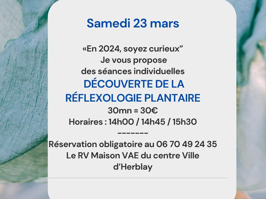 REFLEXOLOGIE PLANTAIRE